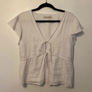 Abercrombie & Fitch Medium White Top